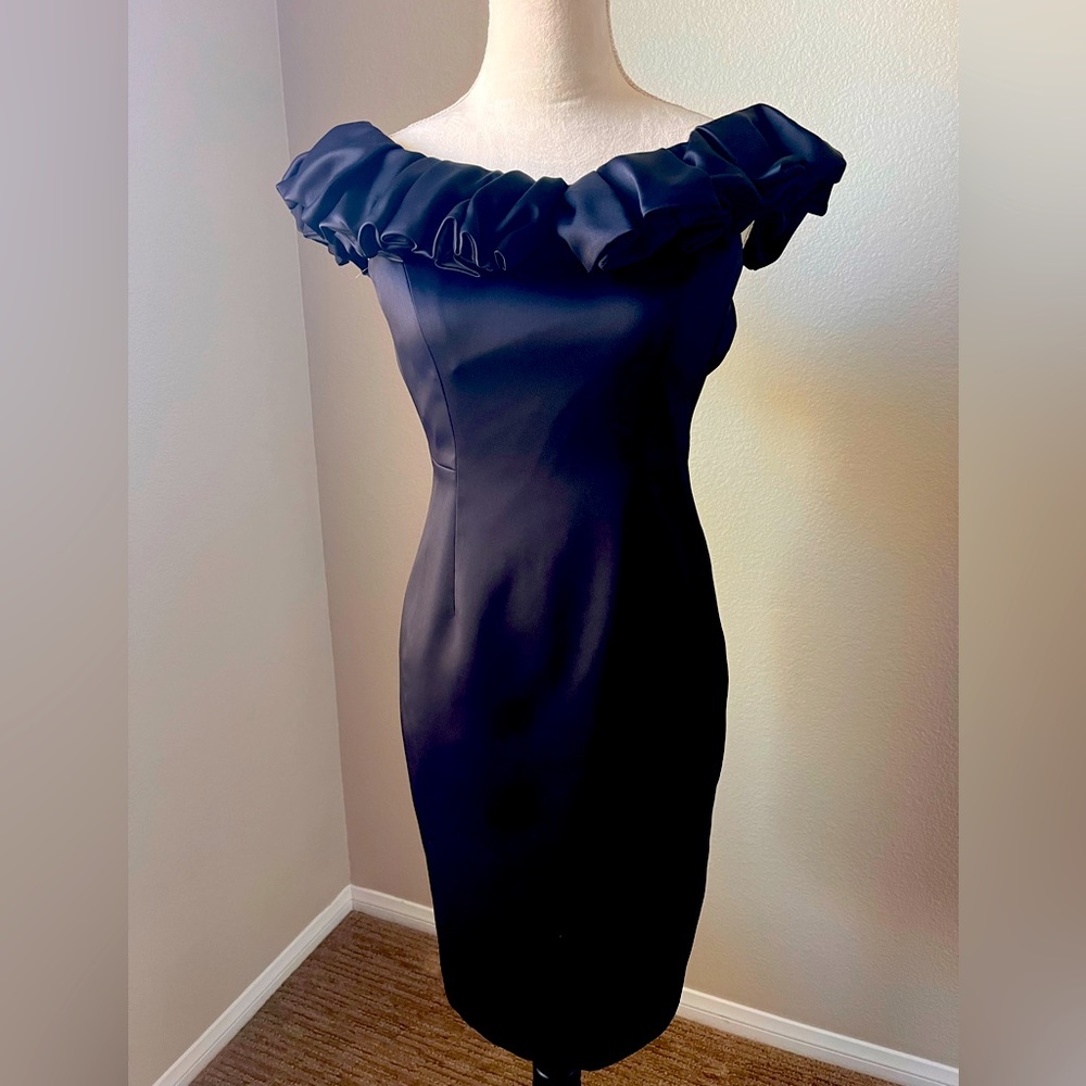 LBD … absolutely perfect little black satin dress!